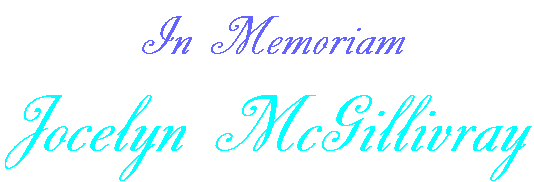 In Memoriam - Jocelyn McGillivray