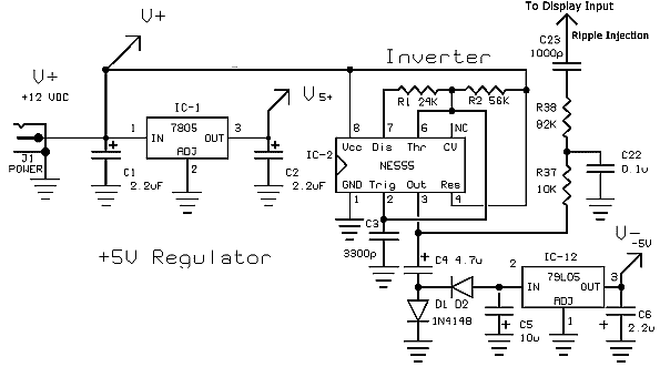 Power Supply with -5V Inverter