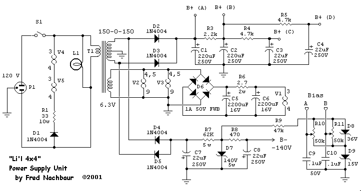 Li'l 4x4 Power Supply Circuit