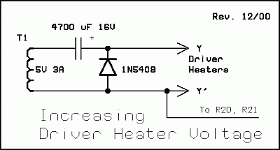 Increasing Driver Filament Voltage