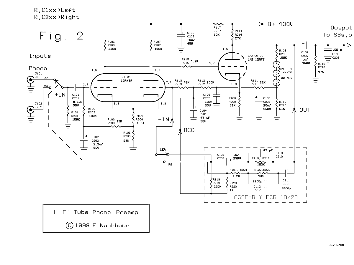 Tube Phono Stage Schematic